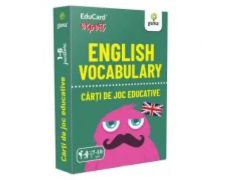 English Vocabulary. EduCard expert. Carti de joc educative