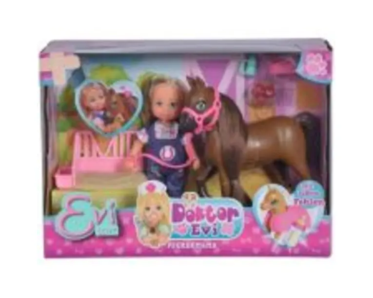 Papusa Evi veterinar cu calut si manz, Steffi Love