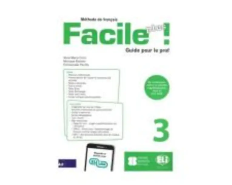 Facile plus! Guide pèdagogique + 2 CD audio 3 - Anna-Maria Crimi, Domitille Hatuel