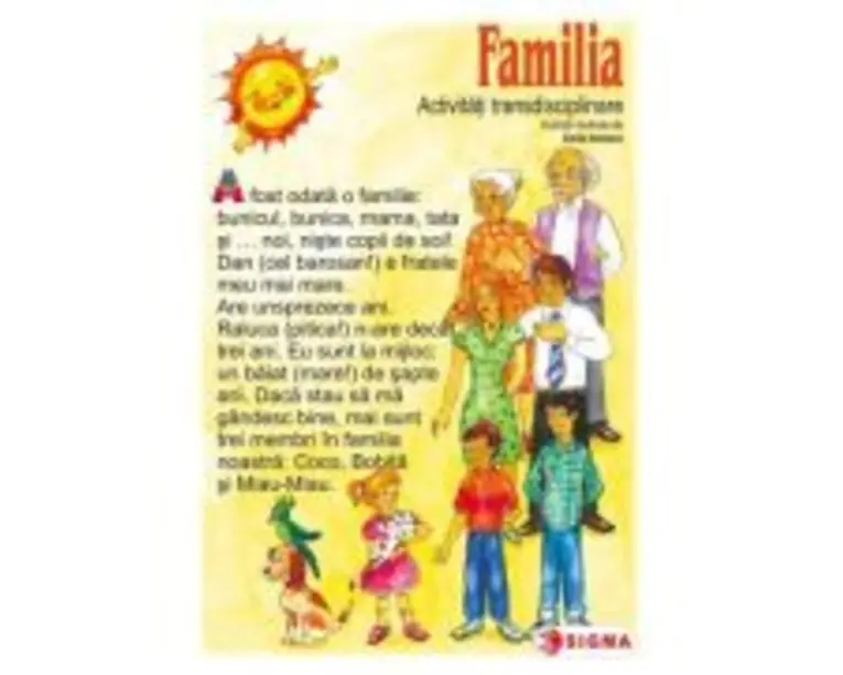 Familia. Carte uriasa. Activitati transdisciplinare