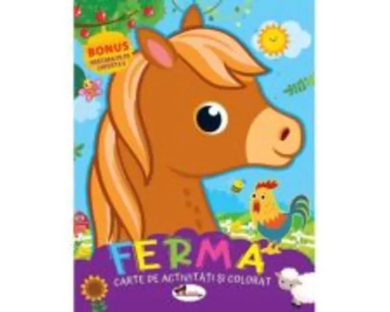 Ferma. Carte de colorat cu activitati