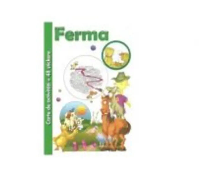 Ferma. Carte de activitati + 48 stickere