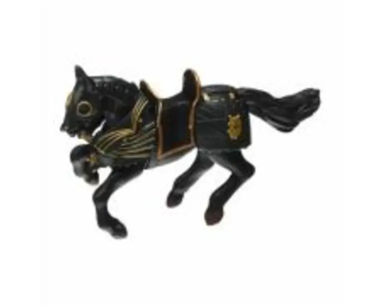 Figurina Cal Negru In Armura, Papo