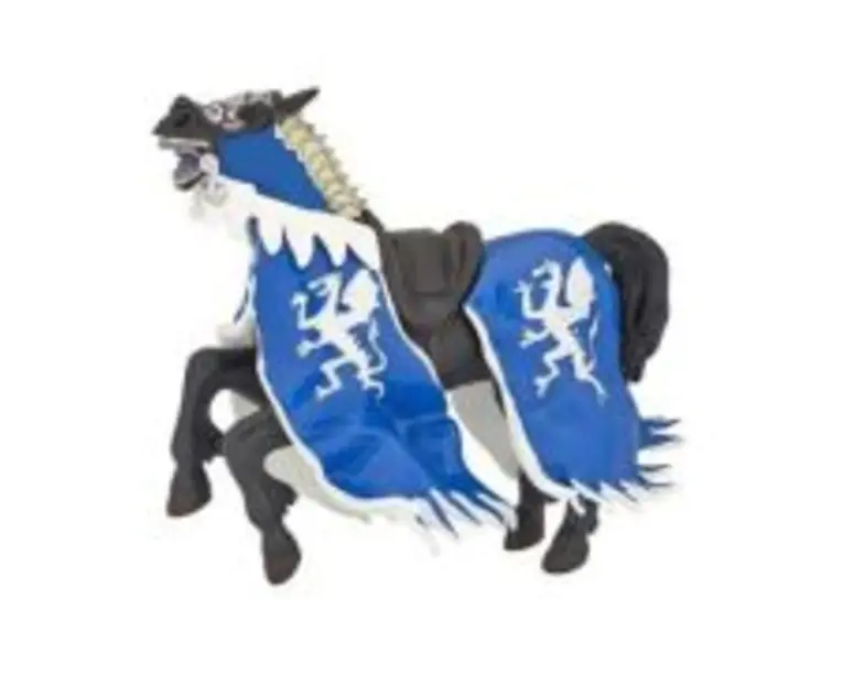 Figurina Calul Regelui cu blazon Dragon, albastru, Papo