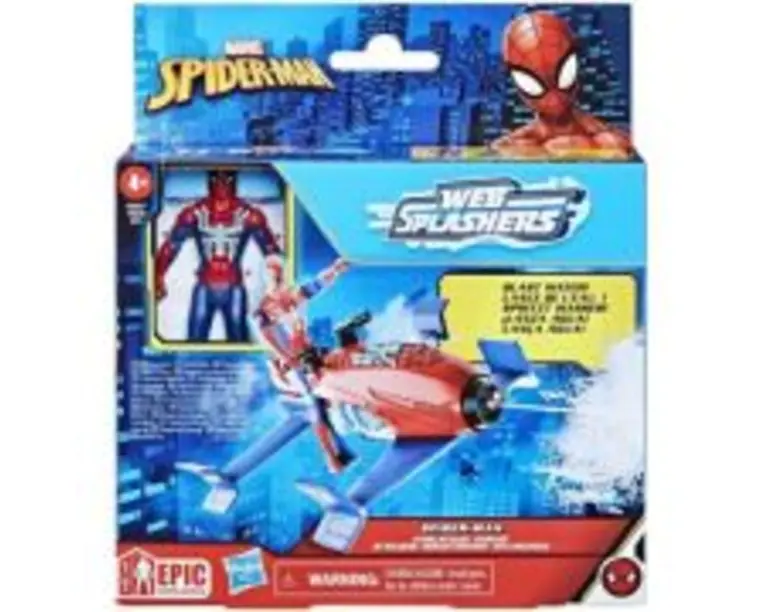 Figurina cu vehicul hydro jet, Spider-Man, Web Splashers