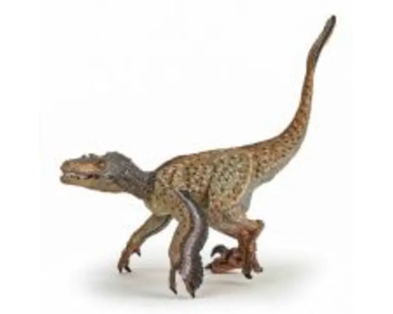 Figurina Dinozaur Velociraptor cu pene, Papo