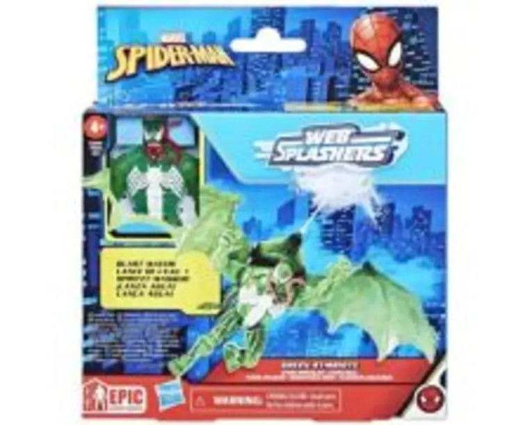 Figurina Green Symbiote, Spider-Man, Web Splashers