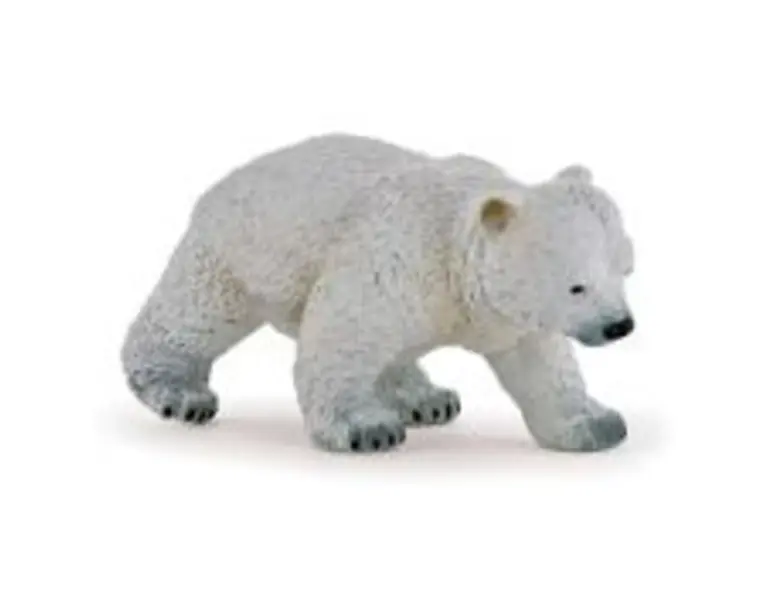 Figurina ursulet polar mergand, Papo