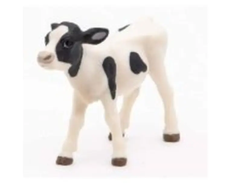 Figurina Vitel Alb cu Negru, Papo