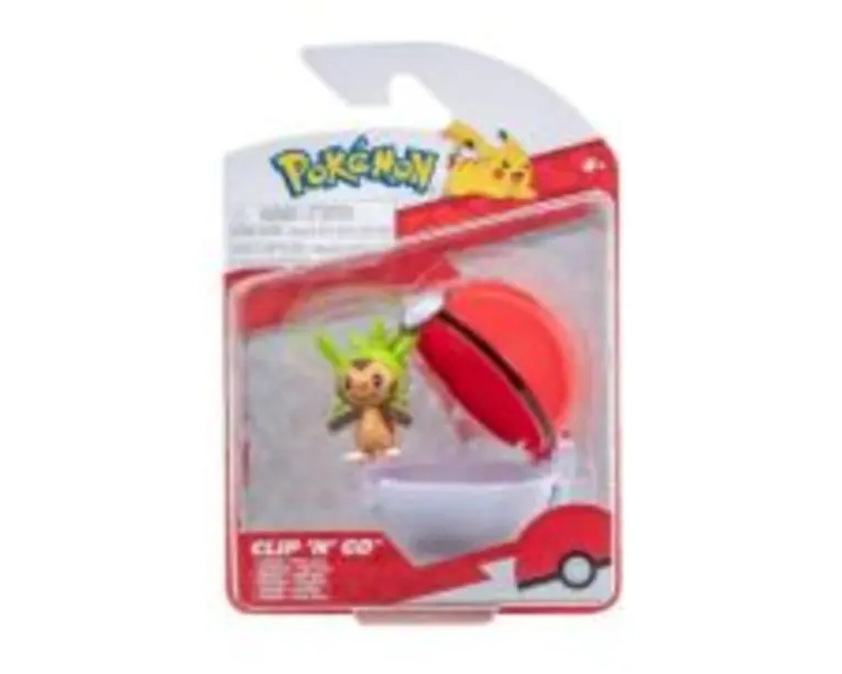 Figurine Clip N Go, Chespin &amp; Poke Ball