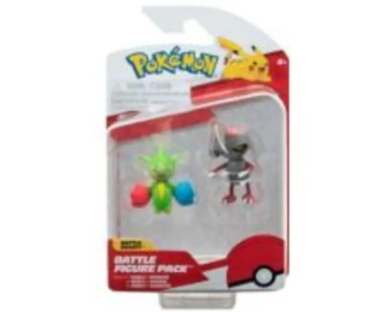 Set 2 figurine de actiune, 5cm, Pokemon S15, Pawniard si Roselia