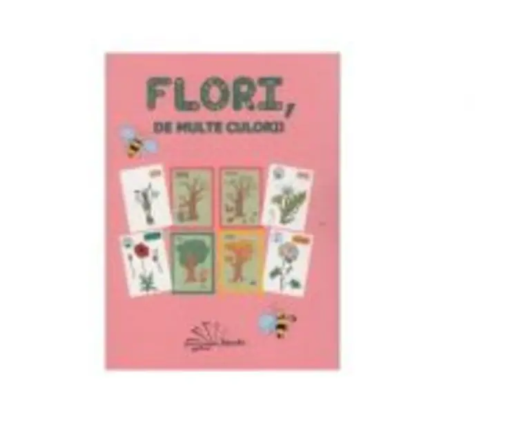 Flori, de multe culori. Set jetoane