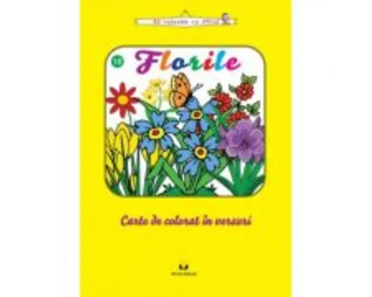 Florile - carte de colorat