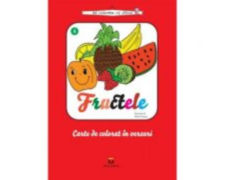 Fructele - carte de colorat