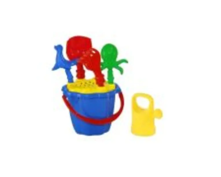 Galeata Nisip+Stropitoare+5 Accesorii 32x20. 5 cm Tupiko