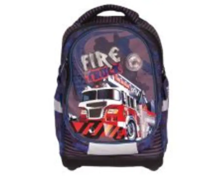 Ghiozdan anatomic compartiment laptop, Fire Truck, 42x34x22 cm, S-Cool