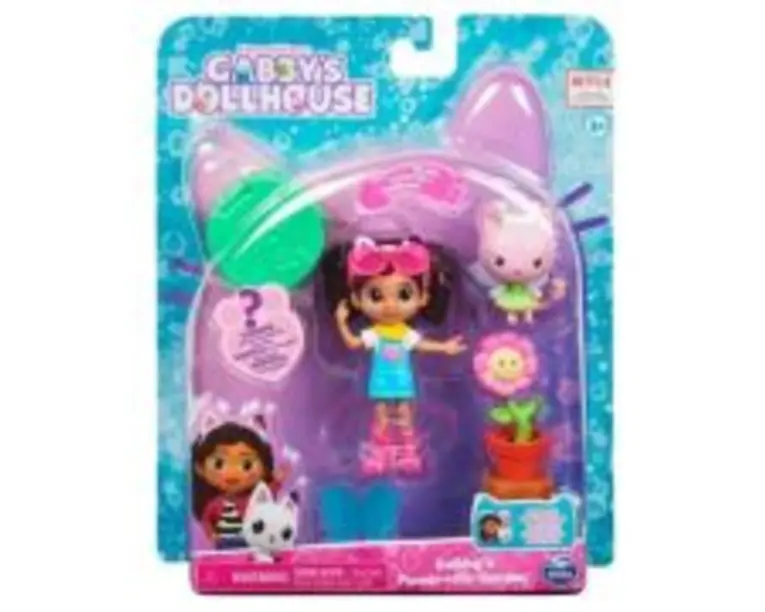 Set papusa 9. 7 cm cu pisicuta Gradina lui Gabby, Gabbys Dollhouse