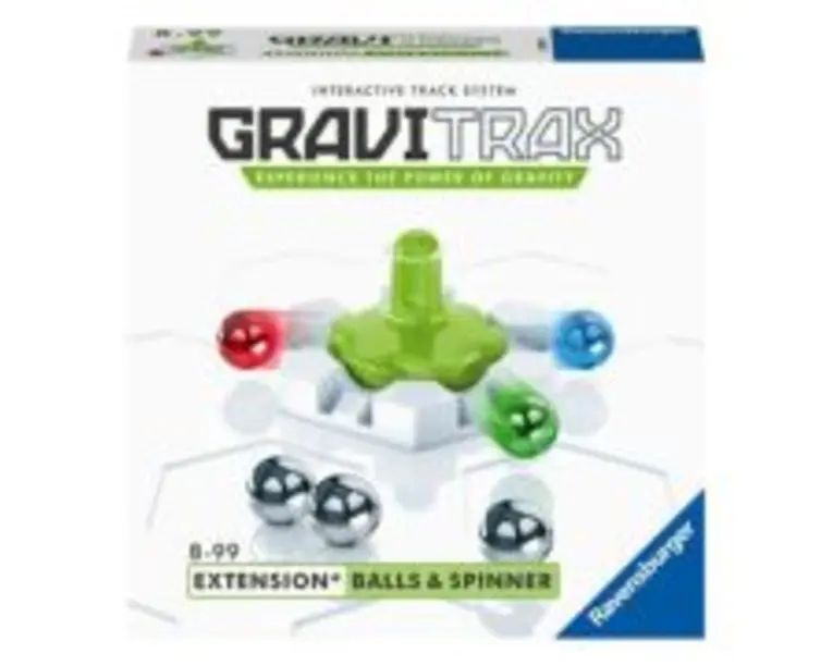 Joc de constructie Gravitrax Balls &amp; Spinner, Titirez, set de accesorii, multilingv inclusiv romana