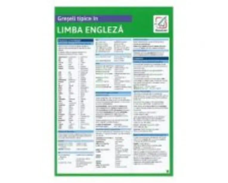 Greseli tipice in limba engleza