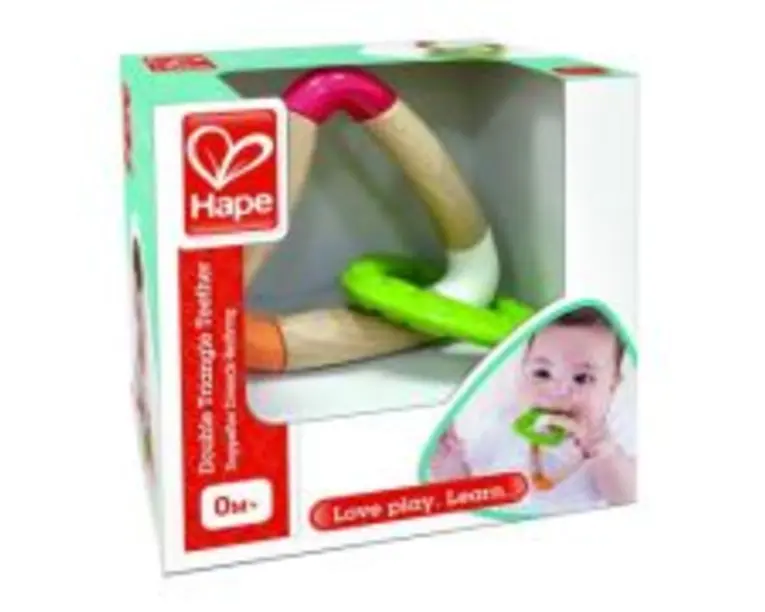 Jucarie dentitie triunghi dublu HAPE