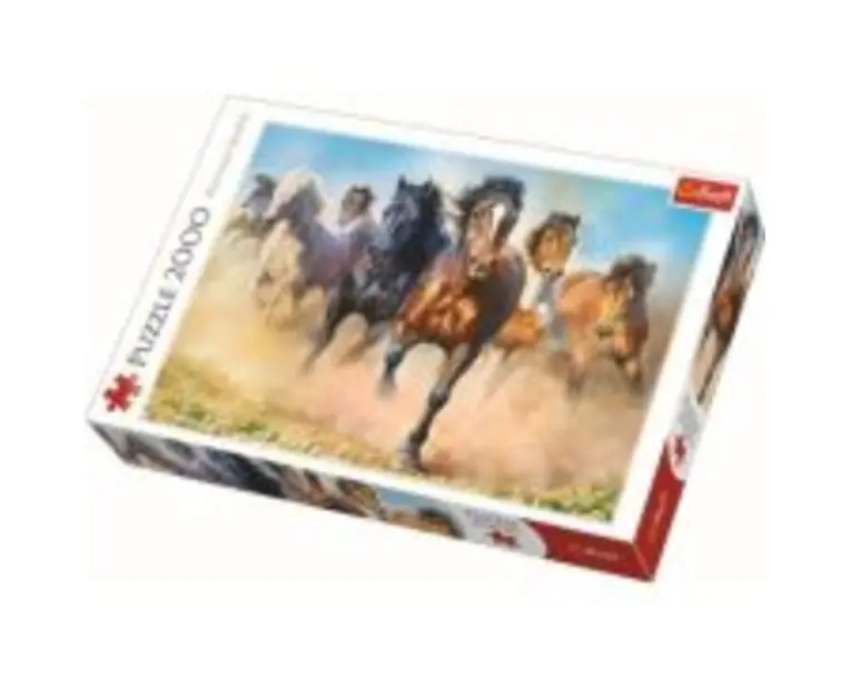 Puzzle herghelie de cai galopand 2000 de piese, Trefl