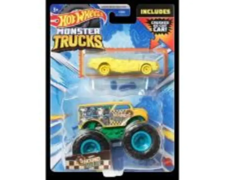 Monster Truck si masinuta metalica Hound Hauler