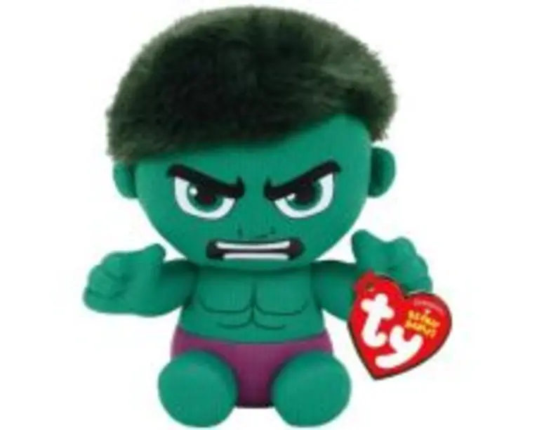 Plus 15 cm Beanie Babies Marvel Hulk, Ty