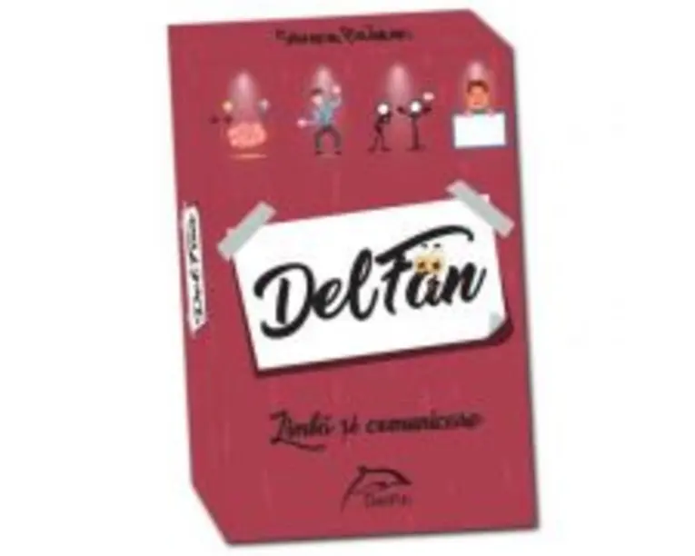DelFan-Limba si comunicare. Joc cu 64 de cartonase ce contine 4 arii super distractive: Cultura generala, mima, descriere verbala si desen - Silvana B