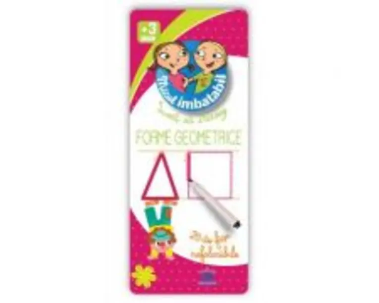 Sunt Imbatabil. Invat sa scriu FORME GEOMETRICE - 28 de fise refolosibile +3 ani