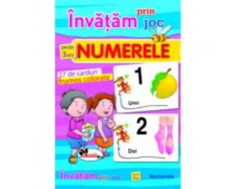 Invatam prin joc numerele + 3 ani. Carti de joc educative