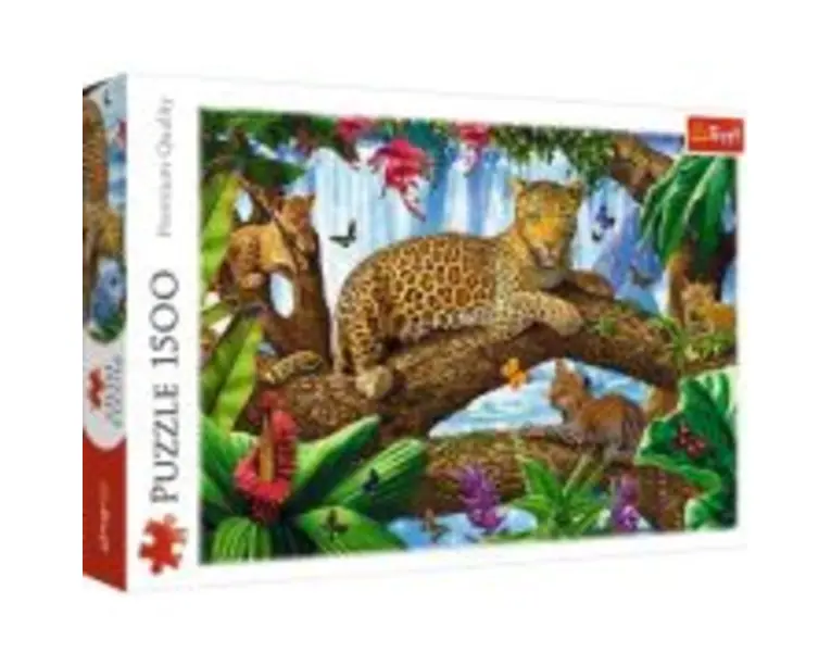 Puzzle jaguar intr-o pauza odihnitoare 1500 piese