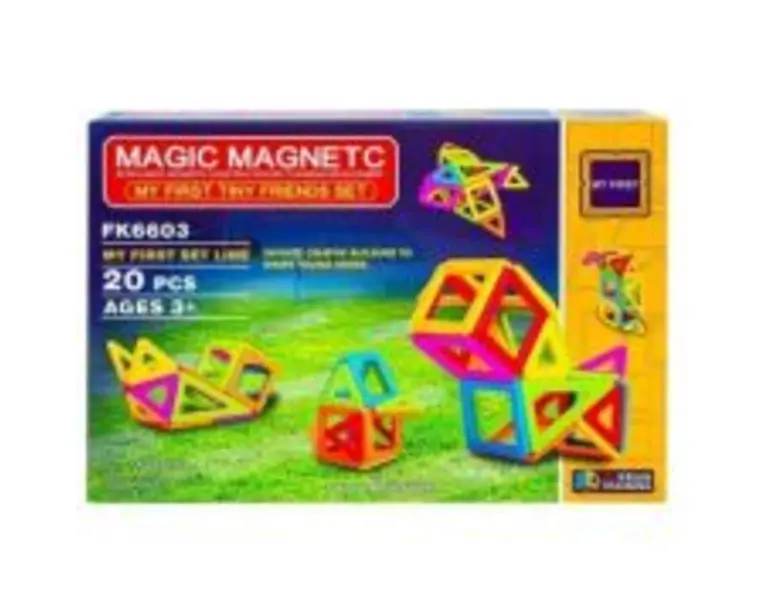 Joc constructii magnetic, 20 piese
