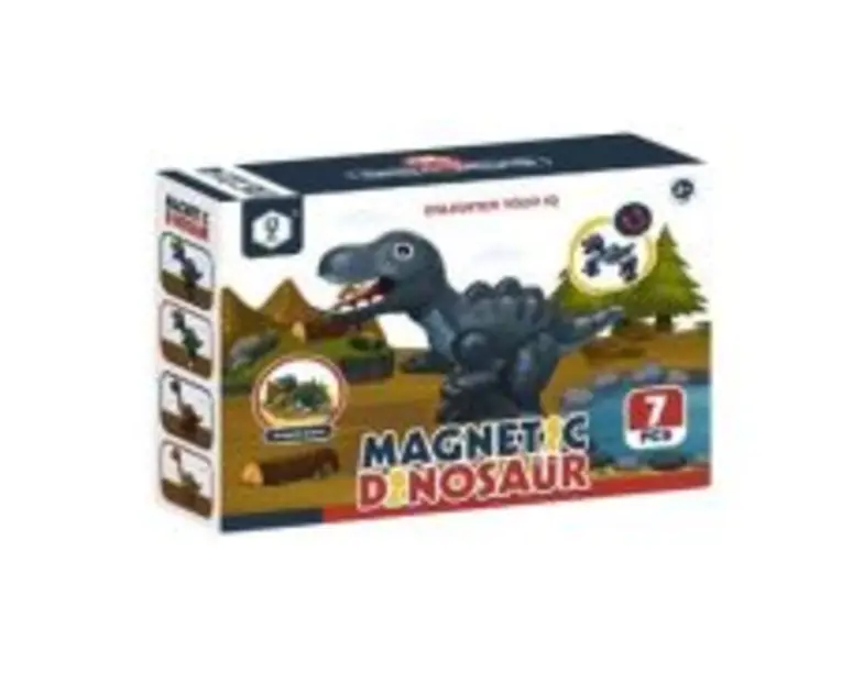 Joc constructii magnetic, dinozaur, 7 piese