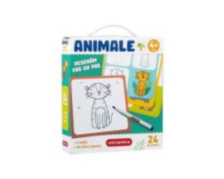 Joc educativ Mimorello. Animale. Desenam pas cu pas