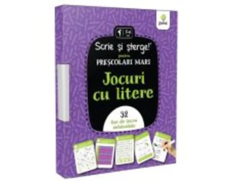 Jocuri cu litere. Prescolari mari. Scrie si sterge!