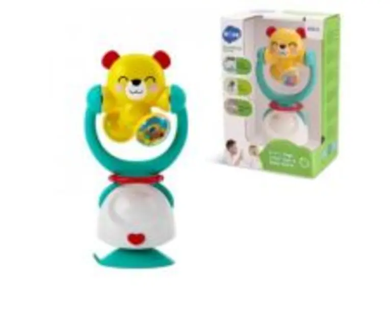 Jucarie bebe cu ventuza si zornaitoare ursulet