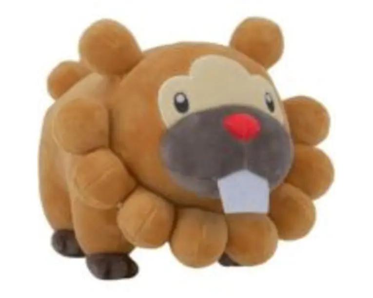 Jucarie de plus, 20cm, Pokemon, Bidoof