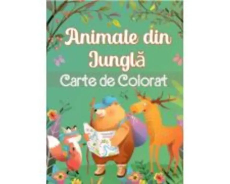 Animale din Jungla. Carte de Colorat