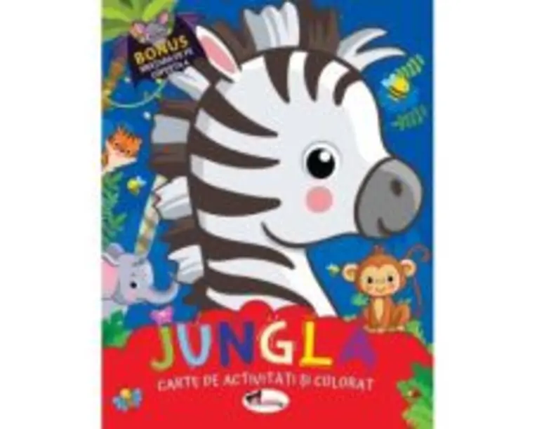 Jungla. Carte de colorat cu activitati