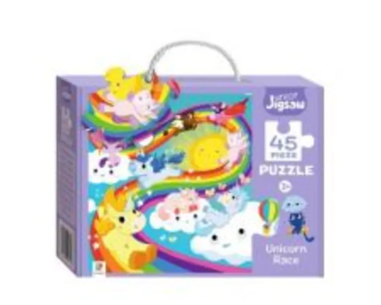 Junior Jigsaw 45 Piece Puzzle. Unicorn Race
