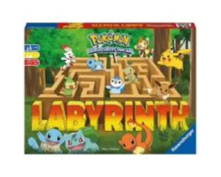 Joc labirint pentru copii de la 7 ani, multilingv inclusiv RO, Labyrinth Pokemon, Ravensburger