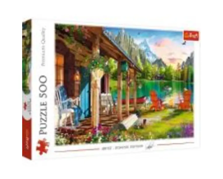 Puzzle Cabana din munti, 500 piese