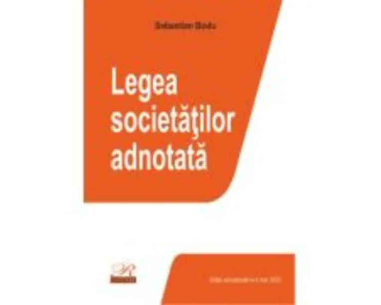 Legea societatilor adnotata - Sebastian Bodu