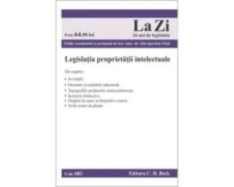 Legislatia proprietatii intelectuale. Cod 683