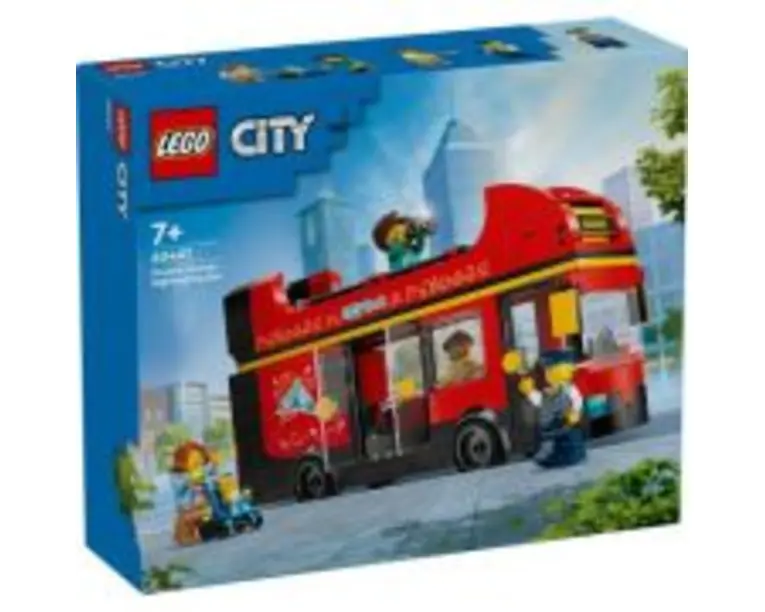 LEGO City. Autobuz turistic rosu cu etaj 60407, 384 piese