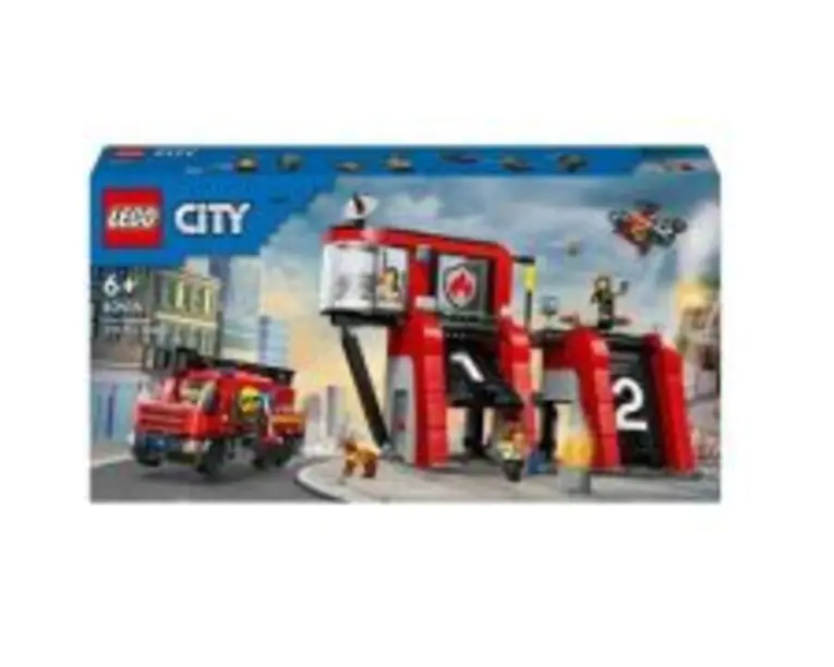 LEGO City. Statie si camion de pompieri 60414, 843 piese