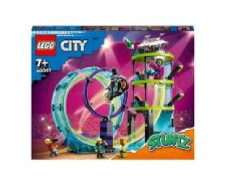 LEGO City. Provocarea suprema de cascadorii pe motocicleta 60361, 385 piese