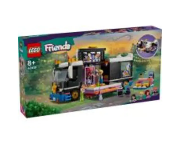 LEGO Friends. Autocar de turneu pentru staruri pop 42619, 845 piese