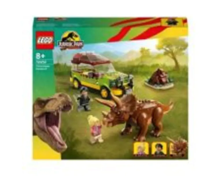 LEGO Jurassic World. Cercetarea dinozaurului Triceratops 76959, 281 piese