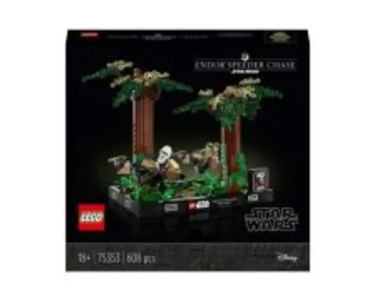 LEGO Star Wars. Diorama Urmarire cu speederul pe Endor 75353, 608 piese